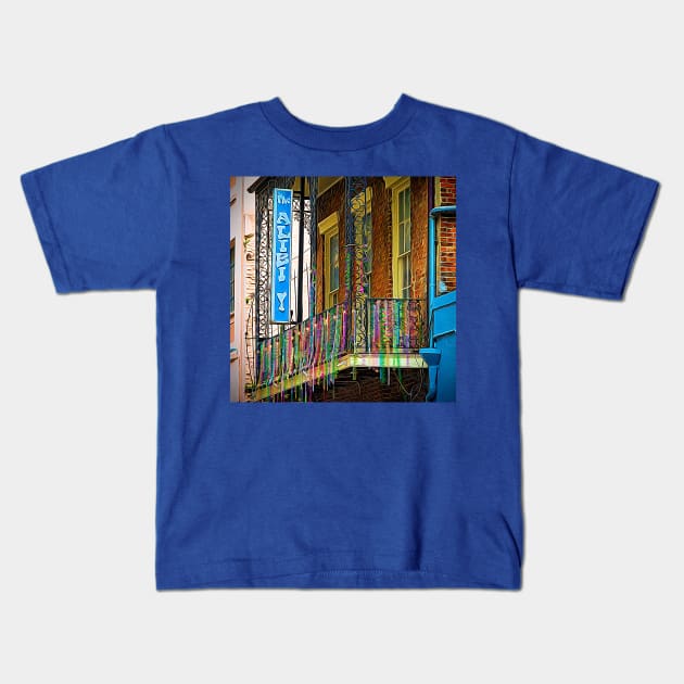 The Alibi French Quarter NOLA Kids T-Shirt by Debra Martz
